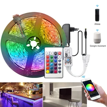 

WiFi LED Strip Light 5050 SMD2835 5M 10M 15M Flexible Ribbon luces led light strip tira fita led rgb led decoration WiFi Control