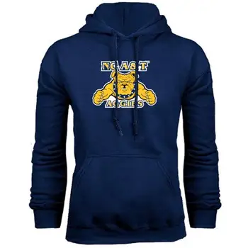 

TSDFC North Carolina A&T Navy Fleece Hoodie 'NC A&T Aggies' Unisex men women hoodie