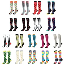 1 пара, длинные носки для бега, велоспорта, для мужчин и женщин, Спортивные Компрессионные носки, поддерживающие уличные гоночные гольфы, термоноски