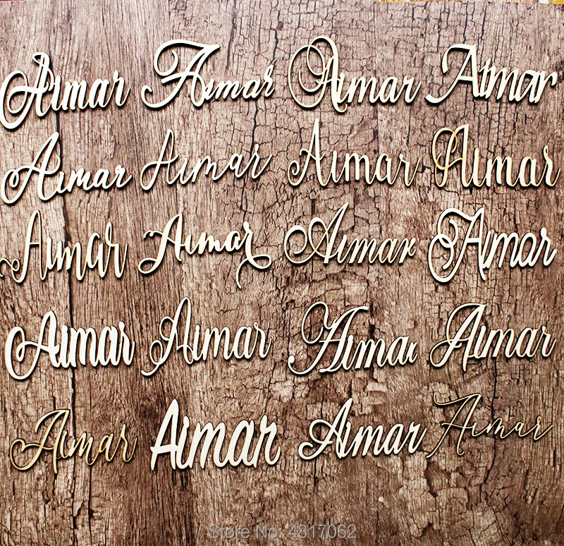 Table Names HALF PRICE Wedding Place Names Laser Cut Names WOOD Place Setting