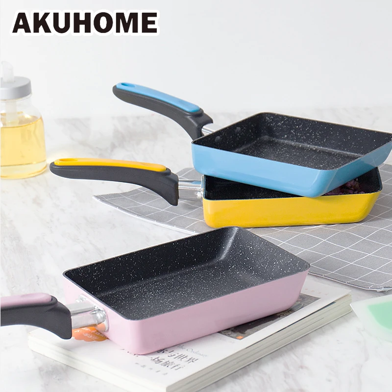 Антипригарная сковорода из нержавеющей стали для яиц омлета кастрюли и