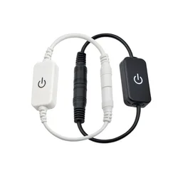 Interrupteur tactile marche/arrêt 12V – 24V DC, variateur de luminosité réglable en continu pour bande LED 