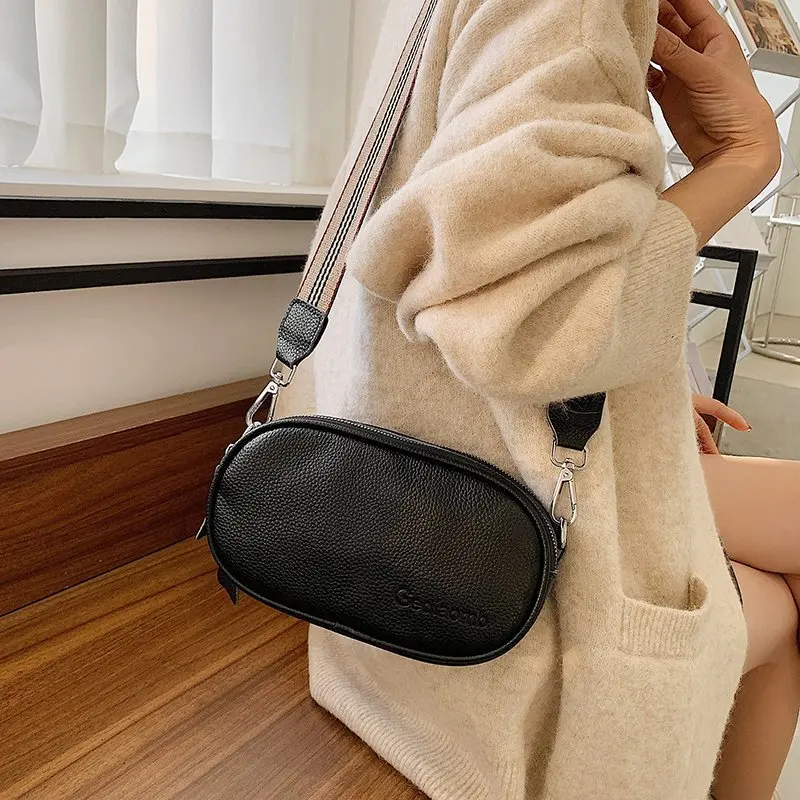Luxury Genuine Leather Handbags New Designer Fashion Cowhide One Shoulder Handbag Diagonal Multi-Purpose Chest Bag