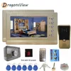 DragonsView 7 inch Home Video Intercom with Lock 1000TVL Video Door Phone Home Access Control System Electric Lock Night Vision ► Photo 2/6