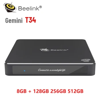 

Beelink T34 Mini PC Windows 10 Intel Apollo Lake Celeron N3450 8GB RAM 128GB 256GB 512GB SSD Mini Computer 2.4G5G WiFi Gaming PC