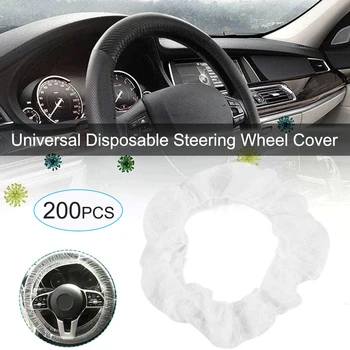 

Universal 200PCS Disposable Steering Wheel Cover Elastic Steering Wheel Cover Anti-dust Disposable Steering Wheel Safety Cover