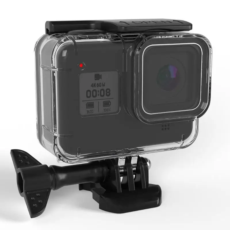 Мягкий резиновый ключ водонепроницаемый корпус оболочка для GoPro Hero 8 черный спортивный Cam