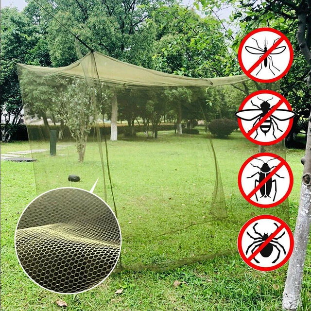 Camping Net White Mesh Portable Square Foldable Mosquito Control Mosquito  Net Lightweight Outdoor Camping Tent Sleeping