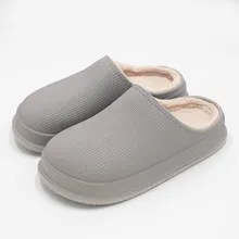 Тапочки унисекс; теплые тапочки с подкладкой; Водонепроницаемая Домашняя и уличная садовая обувь; chausson homme hiver mushsye wettnamki# V28