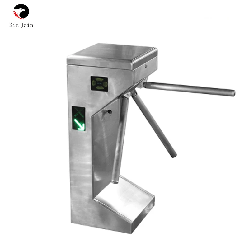 US $589.00 Turnstile Atuo Gate stainless steel waist high tripod turnstile gate for pedestrian access control with LED indicator