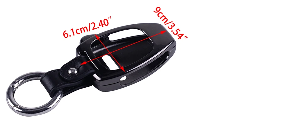 CITALL подходит для Jeep Wrangler Компас Патриот 2011 2012 2013 черный металлический чехол для ключей Чехол Держатель 6,3x4 см