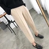 Thicken Women Pencil Pants 2021 Spring Winter Plus Size OL Style Wool Female Work Suit Pant Loose Female Trousers Capris 6648 50 3
