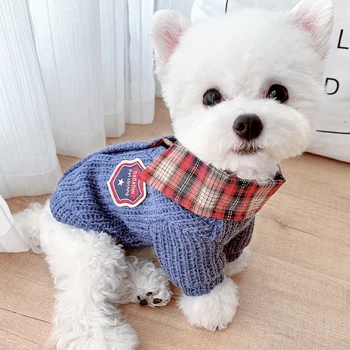

Winter Dog Clothes Lapel Sweater Thicken Winter Warm Clothes for Small Dogs Jacket Coat Puppy Sweatshirt Dogs Pets Costumes