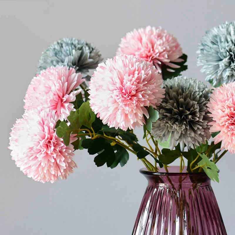 

Dandelion Ins Fake Flowers Living Room Stimulation Flowers Nordic Table Decor Dried Artificial Dandelion Wedding Decorations