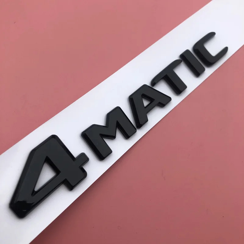 Буквы эмблемы для Mercedes Benz AMG A200 C300L E320L S400L S500L CLA260 S680 4matic багажник автомобиля логотип Стикеры глянцевый черный