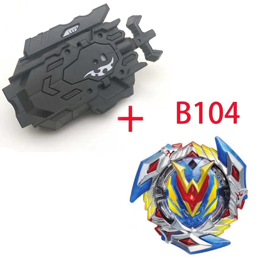 Волчок Beyblade Burst B-74 B-66 с пусковым устройством Bayblade Bey Blade металл пластик Fusion 4d Подарочные игрушки для детей - Цвет: B104