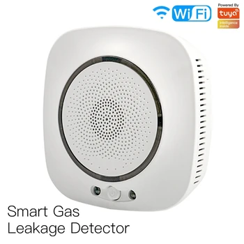 

WiFi Smart Gas Leakage Fire Security Detector Gas Combustible Alarm Sensor Smart Life Tuya App Control Home Security System EU P