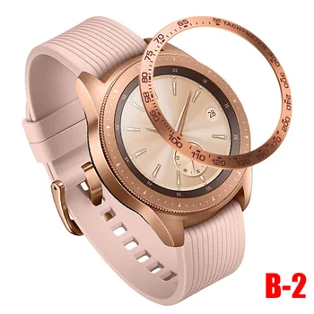 

Bezel Ring Adhesive Cover Anti Scratch Metal for Samsung Galaxy Watch 46mm Gear S3 LHB99