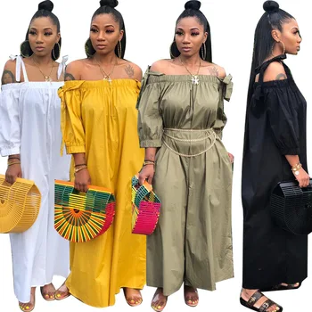 

2020 latest summer women's loose wide-legged shoulder multi-color straps comfortable and cool ladies one-piece trousers