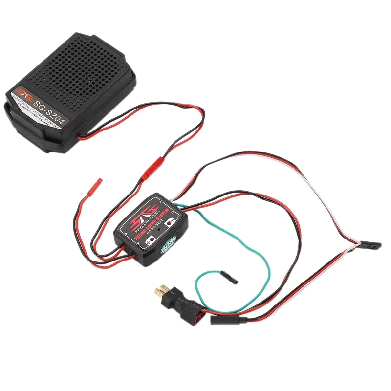 

BESTRC Car Sound Simulation System ESS Engine Sound Set Audio Simulation Sound SG-SZ04 with 2 Inch Loudspeaker for RC Truck Vehi