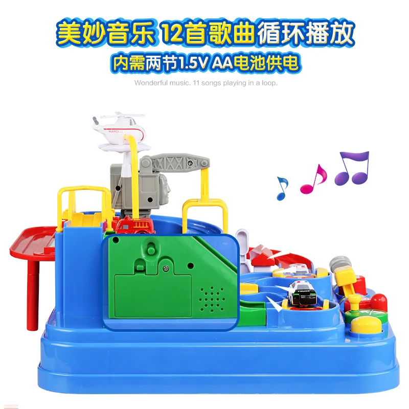  Children'S Educational Toy Checkpoints Car Adventure Manual Camera Track Car Educational Inertia El