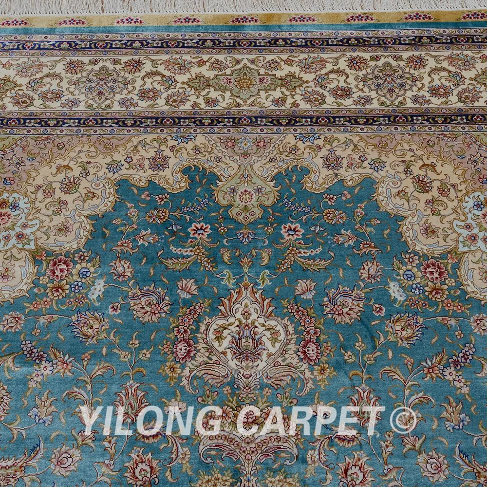 Yilong 5,5 'x8' персидский шелковый ковер прямоугольник vantage шелковые ковры для продажи(YL1113A