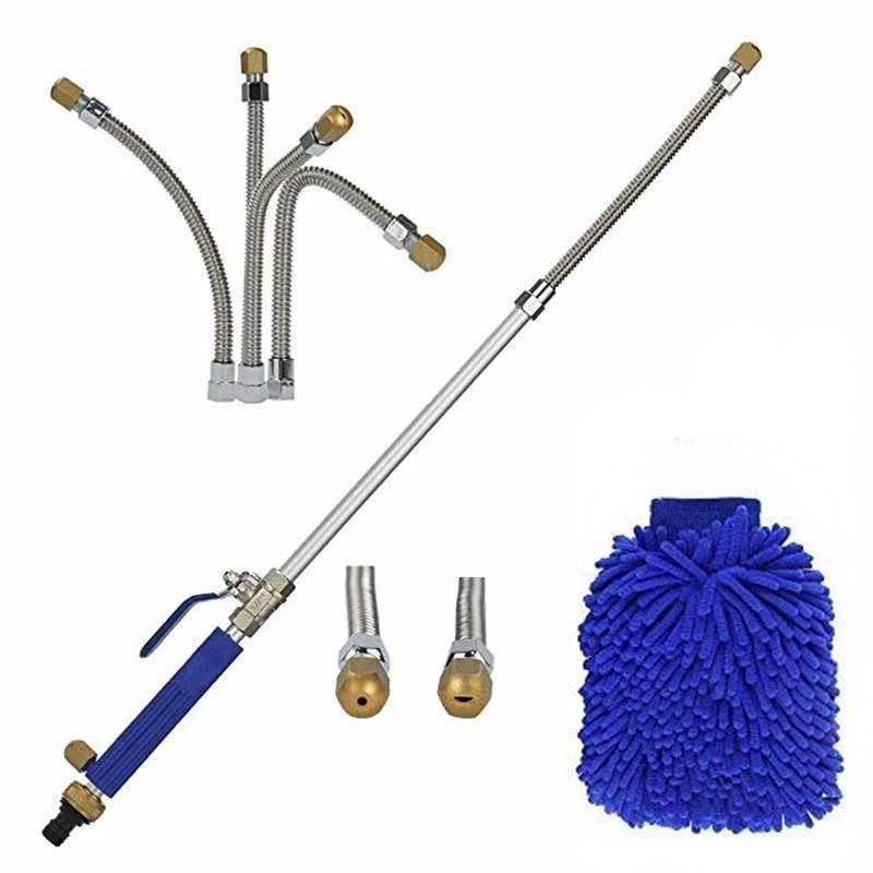 Jet Power Washer 39 Inch Extendable Flexible Deep High Pressure Car Washing Wand Garden Water Hose Sprayer Nozzle Tips Attachmen