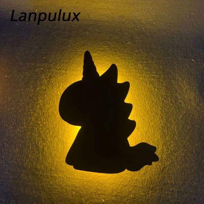 Настенный светильник Lanpulux с USB и черным котом детский ночник контролем движения