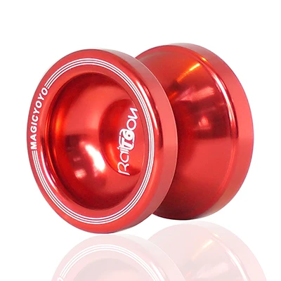 MAGICYOYO T6 Алюминий металлического сплава профессионального йо-йо D50.4mm Ширина 41,2mm 8-шариковый подшипник с веревкой YO-YO игрушки подарок для детей - Цвет: Red