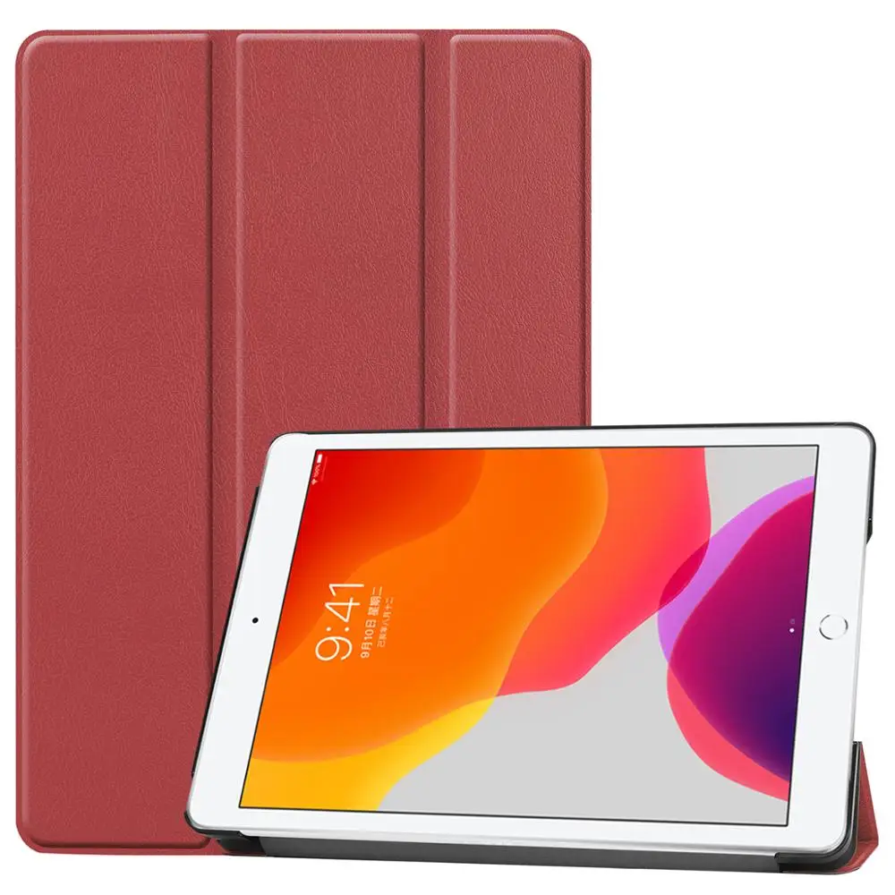 Чехол для ipad 10,2 планшет pu кожаный чехол s Smart cover Авто спящий Стенд Поддержка Функция Многофункциональный