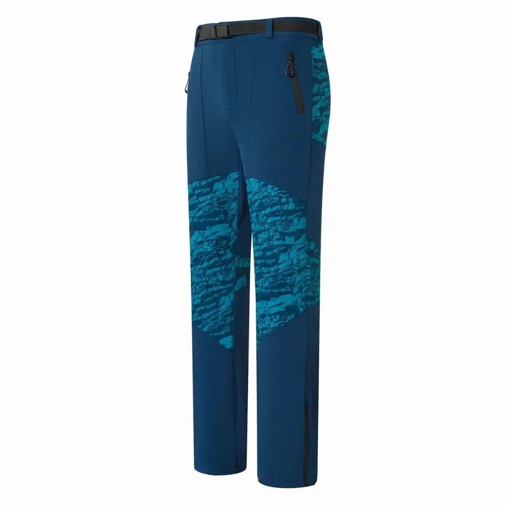 

2019 New Men Hiking Pant Softshell Fleece Trouser Windproof Water Repellent Outdoor Sport Wear Camping Riding Climbing Mountain