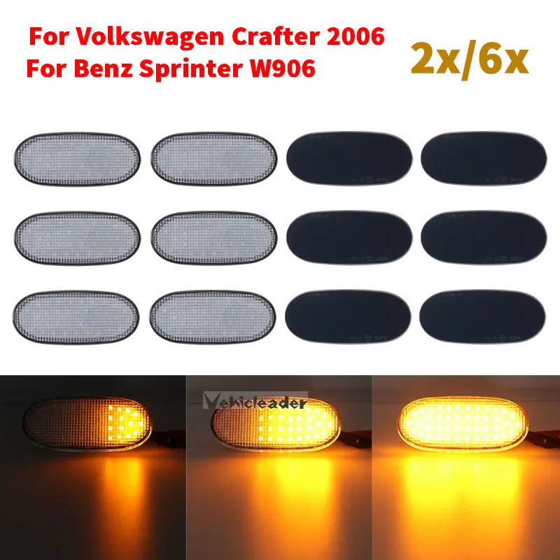36LED 12V Side Marker Lights Side Repeater Lamp Turn Signal Light Panel