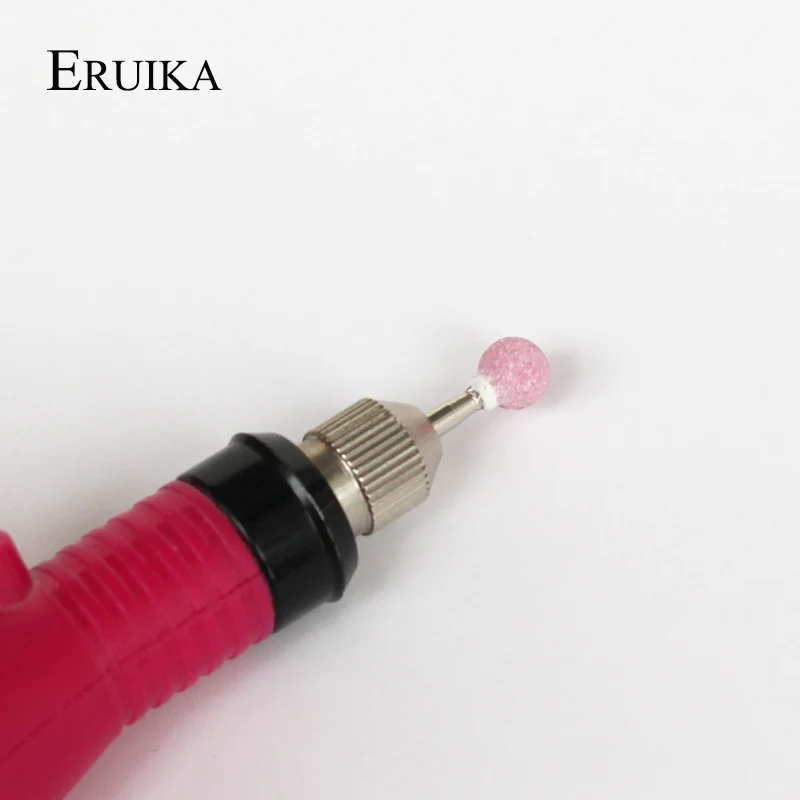 ERUIKA, 1 шт., керамический камень, шар, острое сверло для ногтей, Korund Matieral, электрический аппарат для маникюра, аксессуары, инструменты для ногтей