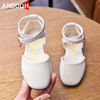 

Size 26-36 Children's Soft Bottom Casual Sandals Child Hook Loop Wear-resistant Princess Shoes Girls Breathable Non-slip Sandals