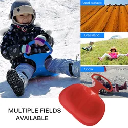 Winter Outdoor Sport Thicken Kids Adult Snow Sled Sledge Ski Board Sleigh Outdoor Grass Plastic Boards Sand Slider Snow Luge
