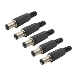 1/2/5/10Pcs DC Power Plugs Connectors 5.5*2.51MM Male Adapter 9mm Length Electric Connector Male Mount Plug Wire Charge Adapter