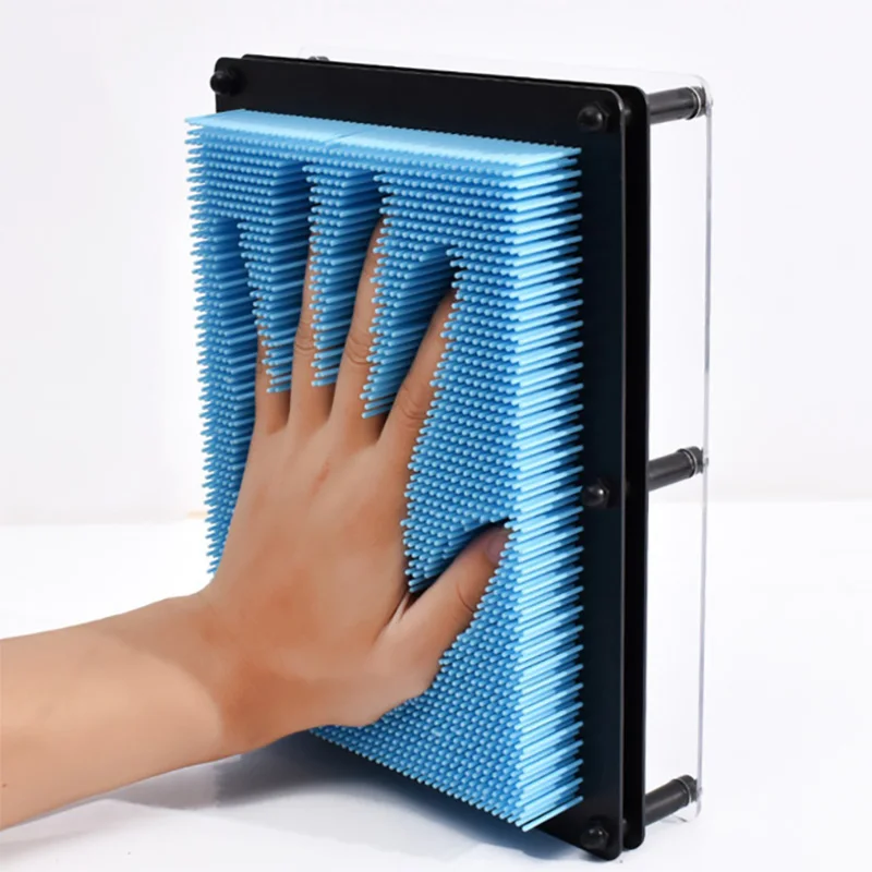 Pin Art 3D Скульптура Игла DIY резьба Форма Настольная игрушка украшение Hogar дом
