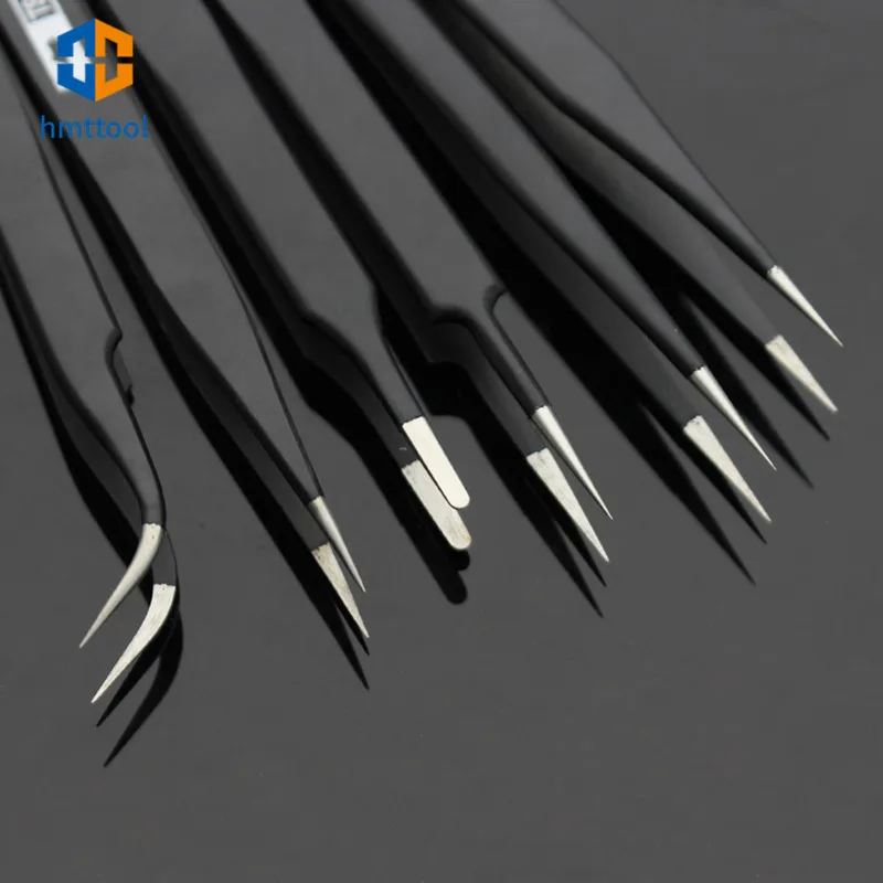 Original High Hardness RHINO TS-00 TS-2A TS-3C TS-7A TS-SA TS-SS ESD Stainless Tweezers Set For Watch Phone Repair Tools