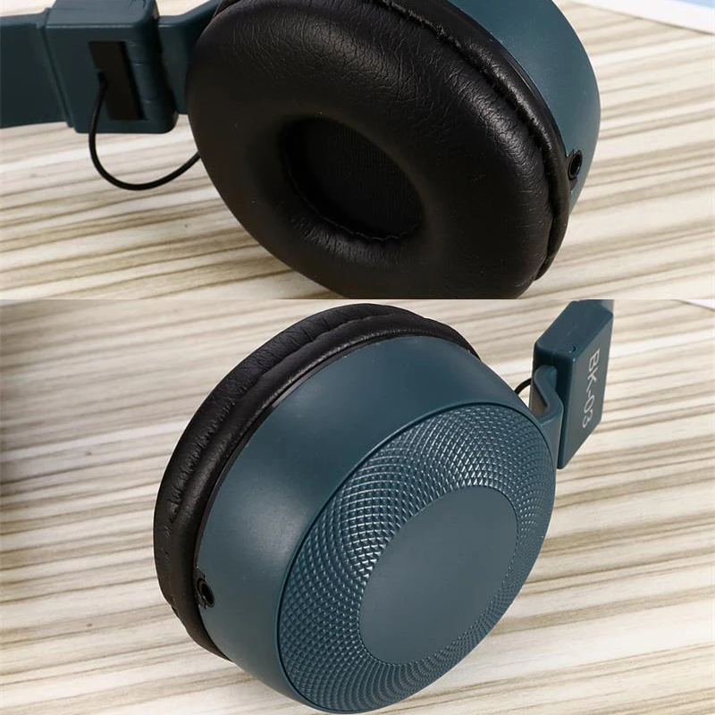 BK 03 F Sporting Headset oldable Headphones With Mic Gaming Sporting Headset Wired Cord Stereo MP3 Headphone For ipad Xiaomi