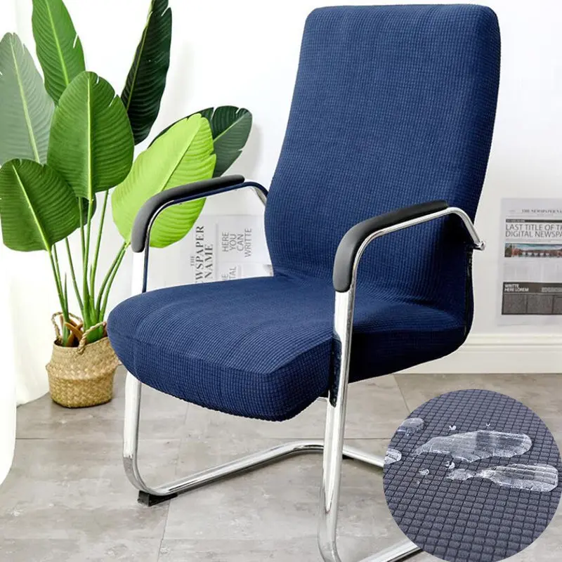 

Plaid Thickened Waterproof Computer Office Chair Cover One-piece Elastic Rotary Lifting Seat Case Universal Household Seat Cover