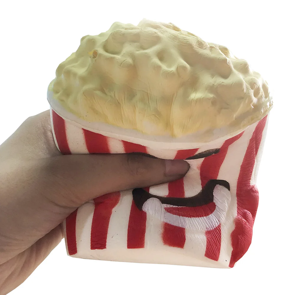 Jumbo мягкая Еда Ведро для попкорна Squishies крем ароматизированный медленно поднимающийся стресс облегчение Игрушка Дети День рождения Рождественский подарок 11*10 см