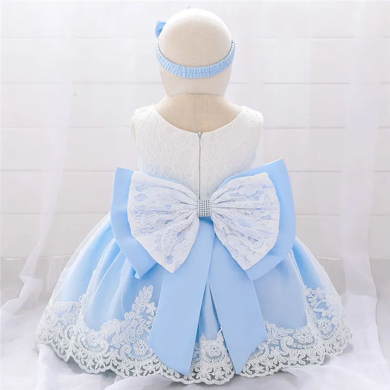 Платье для малышей; вышитая юбка с жемчугом; платья на крестины для маленьких девочек; 1 год; платья для дня рождения для новорожденных; костюм для маленьких девочек