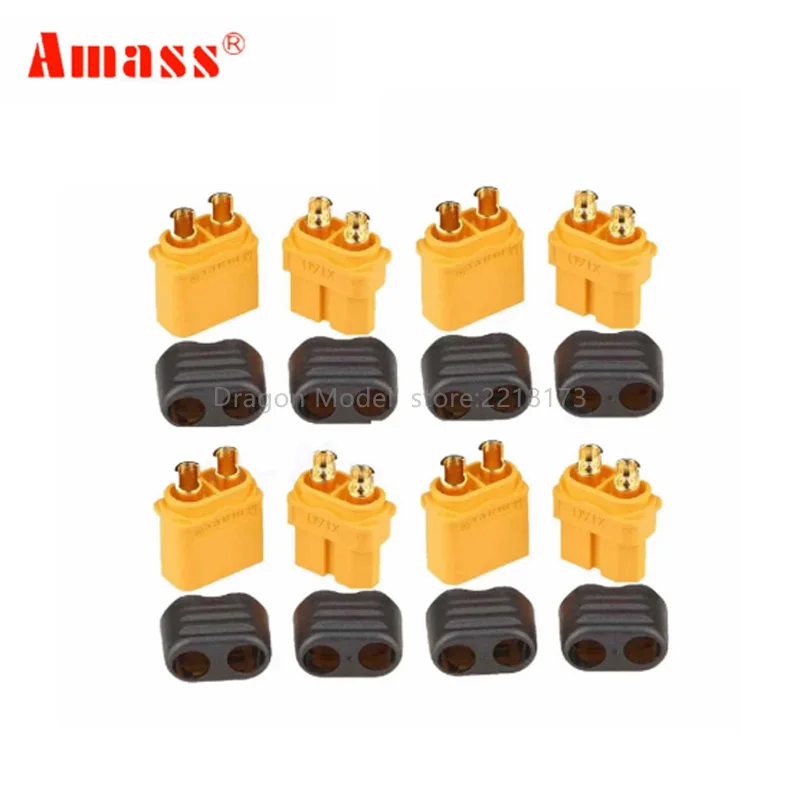 10 Pairs Amass XT60+ XT60H Bullet Connectors Male Female Power Plugs Power RC LV Lipo Battery Motor 3D printer 29