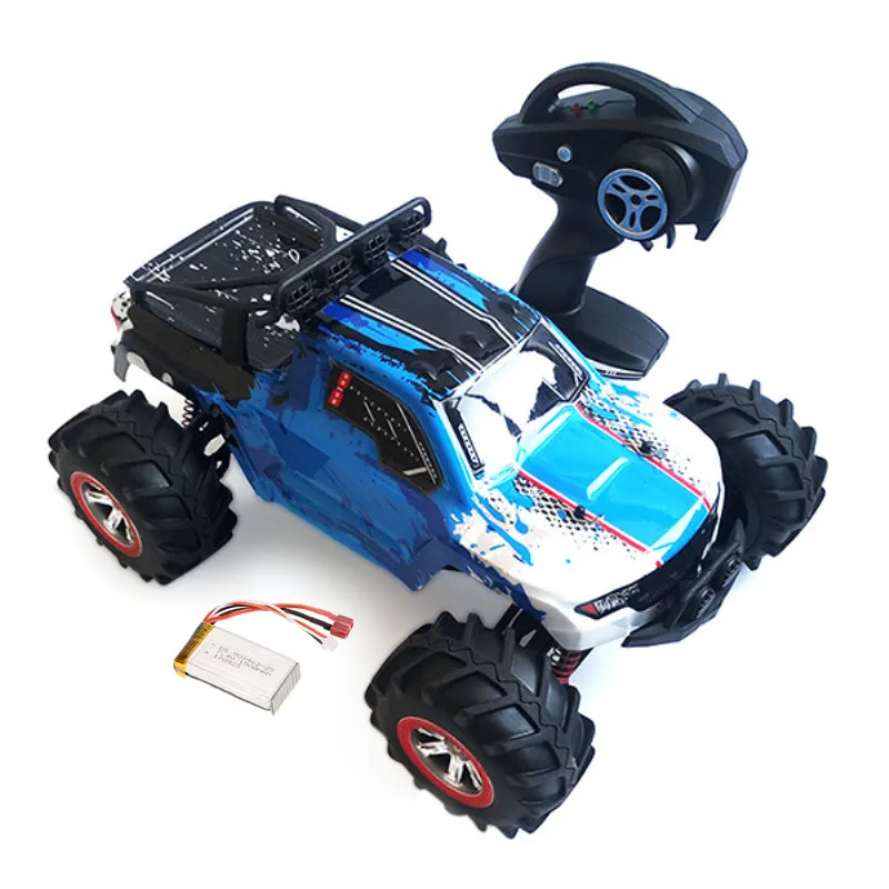 Большой Радиоуправляемый автомобиль 4WD 1:12 RC Дрифт гоночный автомобиль багги вода Земля амфибия скоростной грузовик с светильник 30 км/ч 2,4 г Радиоуправляемый автомобиль игрушки - Цвет: Blue RC Car 1battery