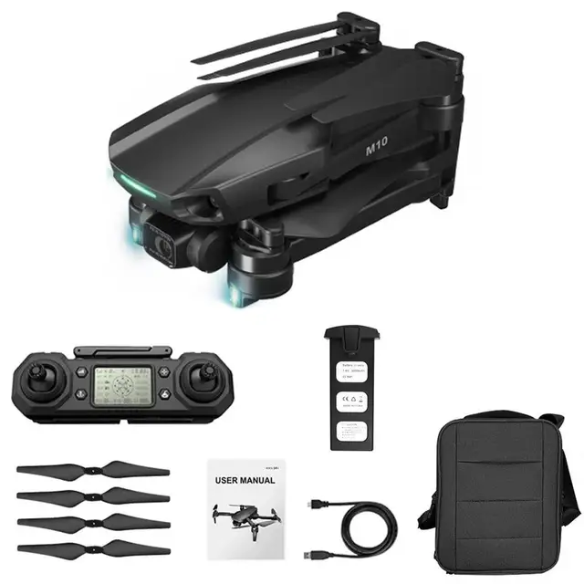 M10 Obstacle Avoidance Aerial Photography Drone 6k Gps 3-axis Gimbal Camera Brushless Motor RC Distance 1.2km RC Quadcopter