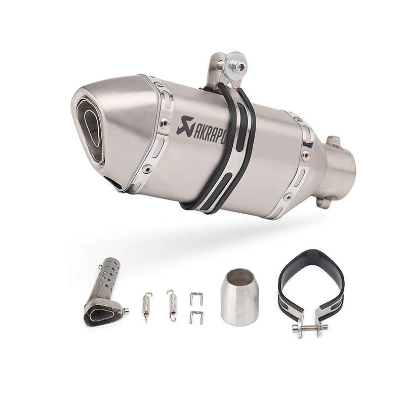 DB killer Akrapovic Мотоцикл выхлопная труба глушитель для мотоцикла Escape для 2008 Echapement Moto Vespa GTS 300 Er6F Honda Cb190R