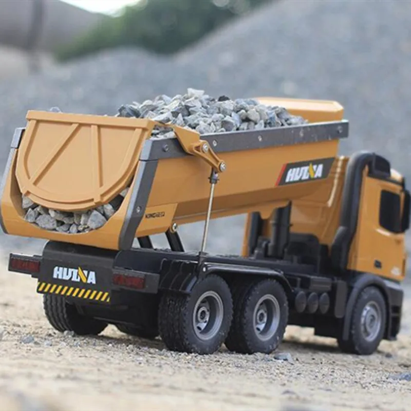 Multi-Functional Dump Truck 2.4G 6WD 5KG Loading Large Size With Loading Auto Un-Load Lifting Engineering Vehicle Long Time Used 4