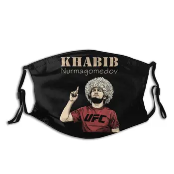 

Khabib Nurmagomedov Boxing Unisex Reusable Face Mask Anti Bacterial Dust Protection Cover Respirator Muffle Mask with Filters