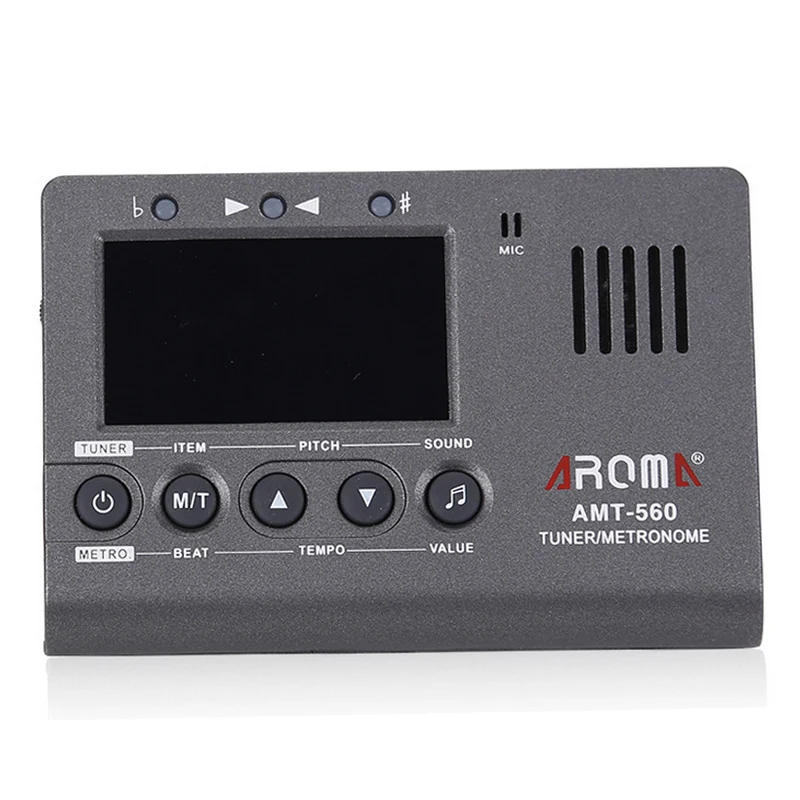 Арома AMT 560 гитарный тюнер Электрический метроном Встроенный микрофон с функцией