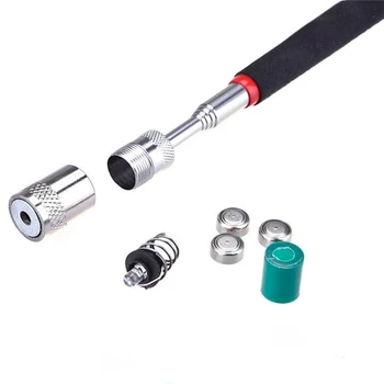 

Telescopic Magnetic Pick Up Tool With Bright Led Light Suck iron rods
